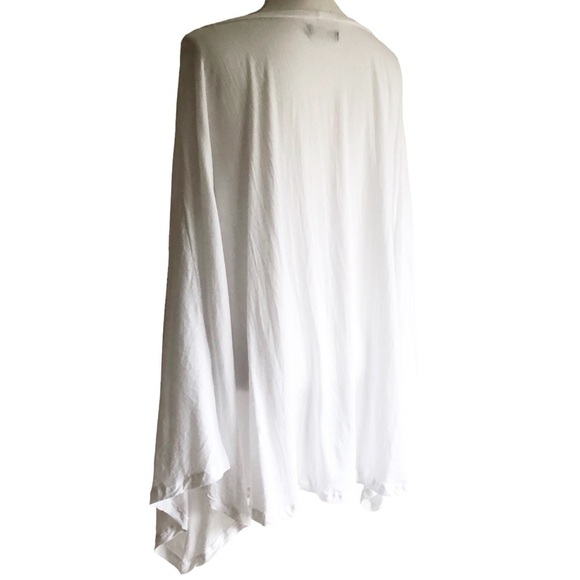 Michael Lauren White Cotton Oversized Dolman Sleeve Top - Picture 10 of 10